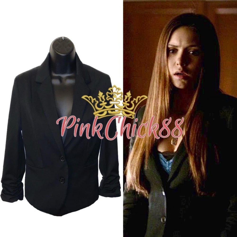 Aso on Elena Gilbert Black Blazer Jacket Size 4